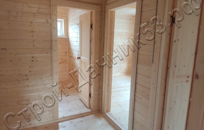 4 Каркасно-щитовой дом Д-150, 8х7м, 56 М², Московская область, Рузский район, СНТ «Томшина гора» (1)